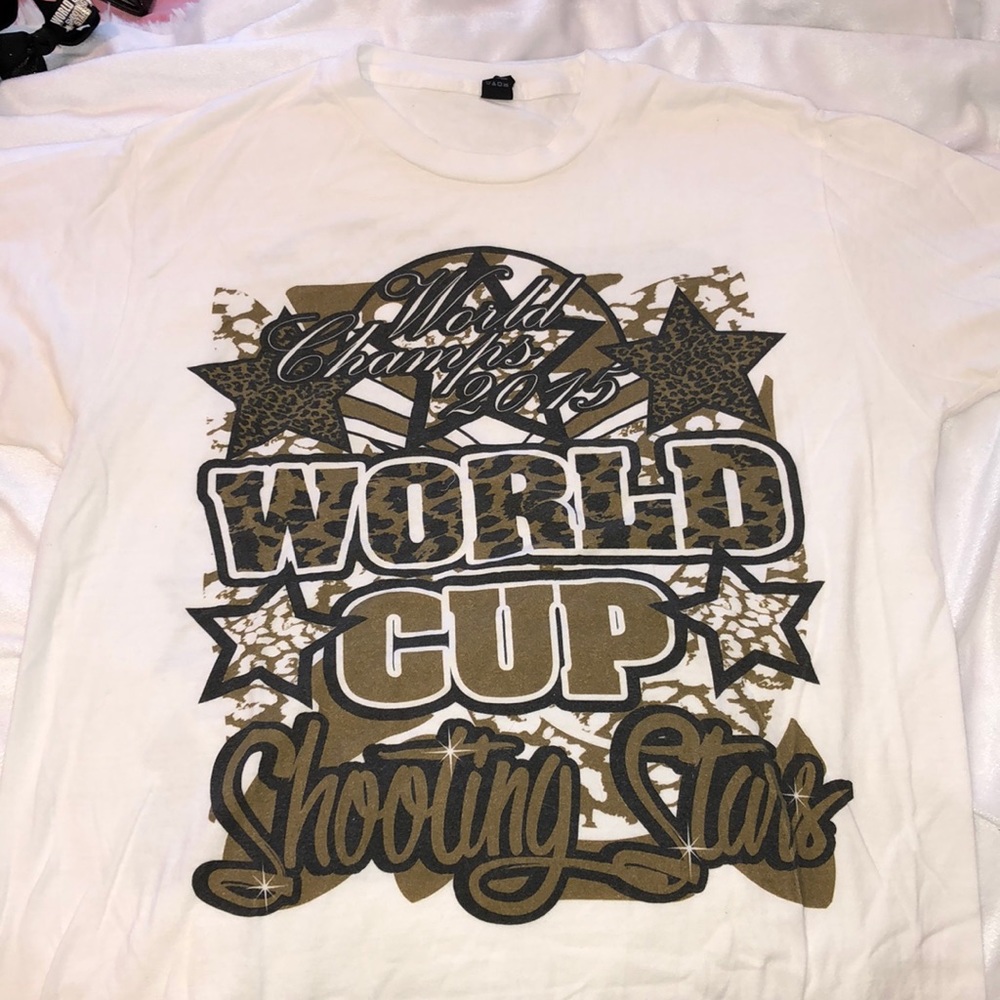 White wcss world champions T-shirt